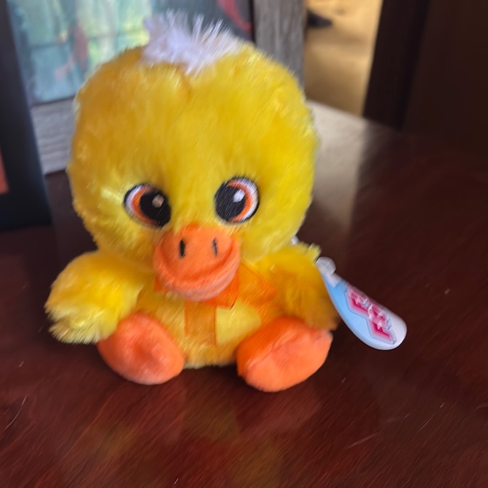 FRIENDS Vibrant Yellow and Orange Bird Plush Toy